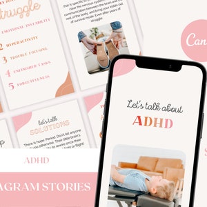 ADHD + ADD - Chiropractic Instagram Story Graphics