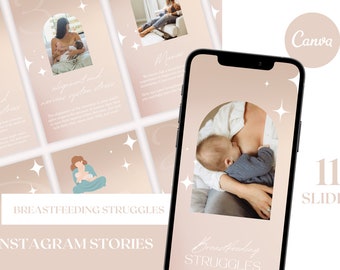 Breastfeeding Struggles - Chiropractic Instagram Story Graphics