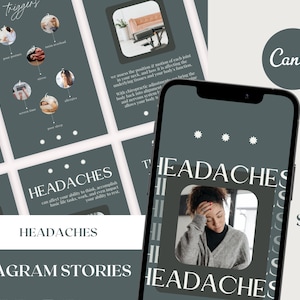 Headaches - Chiropractic Instagram Story Graphics