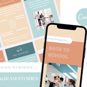 Back to School - Chiropractic Instagram Story Graphics