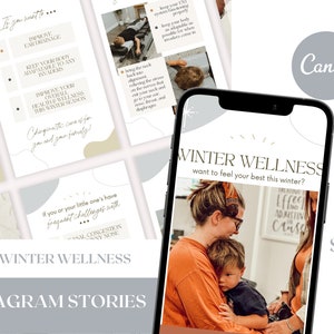 Winter Wellness - Chiropractic Instagram Story Graphics