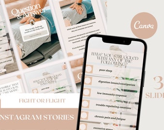 Fight or Flight - Chiropractic Instagram Story Graphics