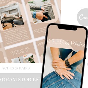 Aches & Pains - Chiropractic Instagram Story Graphics