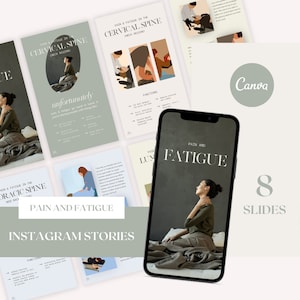Pain & Fatigue - Chiropractic Instagram Story Graphics