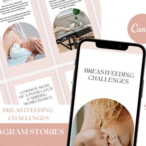 Breastfeeding Challenges - Chiropractic Instagram Story Graphics