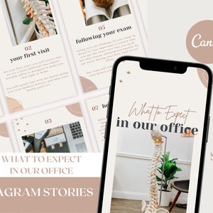What to Expect in Our Office - Chiropractic Instagram Story Graphics