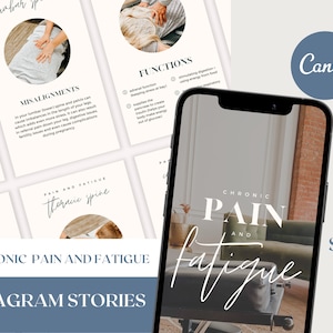 Chronic Pain & Fatigue - Chiropractic Instagram Story Graphics