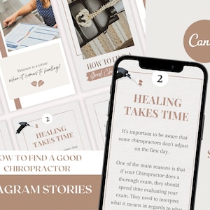 How To Find a Good Chiropractor - Chiropractic Instagram Story Graphics