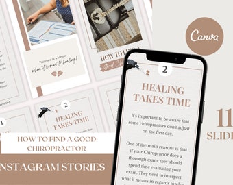 How To Find a Good Chiropractor - Chiropractic Instagram Story Graphics
