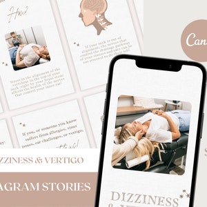 Dizziness & Vertigo - Chiropractic Instagram Story Graphics