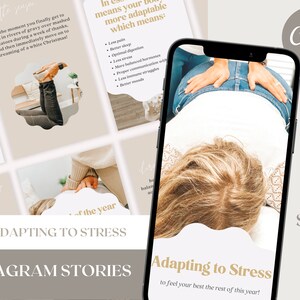 Adapting To Stress - Chiropractic Instagram Story Graphics