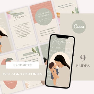 Postpartum - Chiropractic Instagram Story Graphics