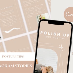 Posture Tips - Chiropractic Instagram Story Graphics