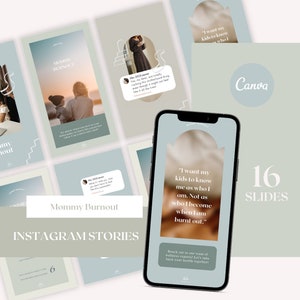 Chiropractic Instagram Story Graphics - Mommy Burnout