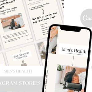 Men&#39;s Health Month - Chiropractic Instagram Story Graphics