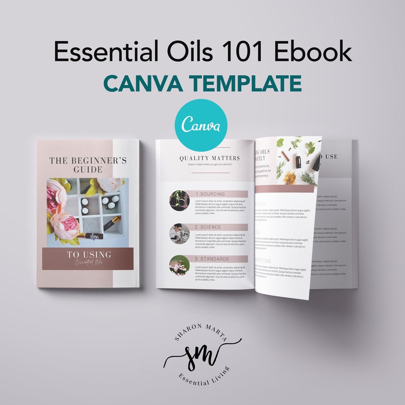 Essential Oils 101 eBook template Canva template Essential | Etsy