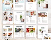 Recipe Ebook Template: Customizable Canva Cookbook (Digital Download)