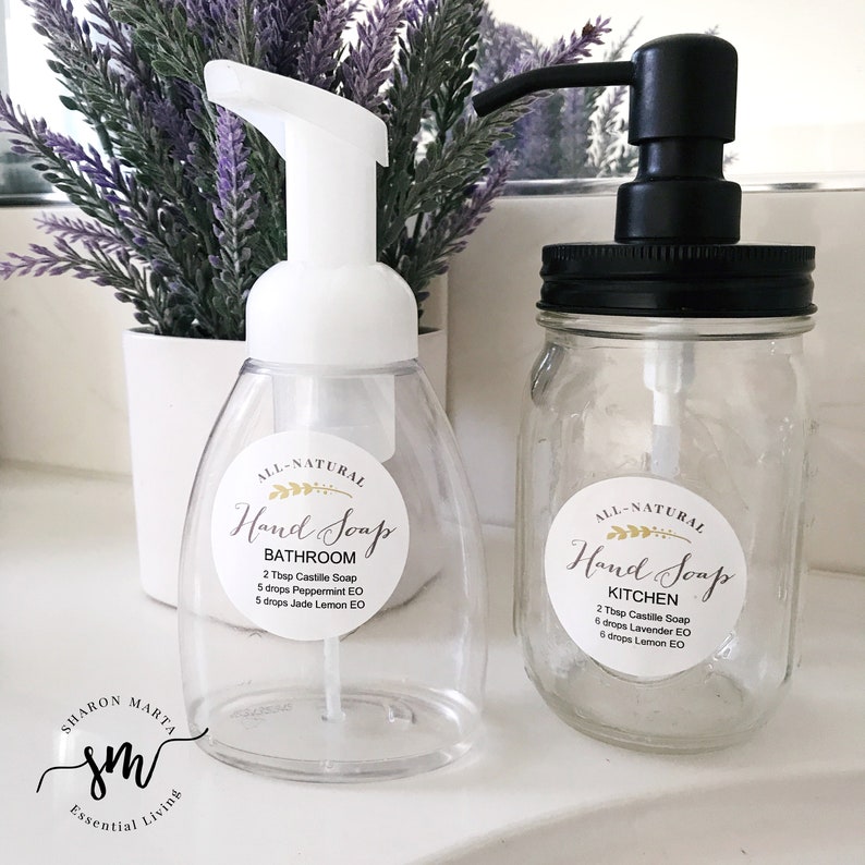 Printable Hand Soap labels with essential oils fits Avery | Etsy