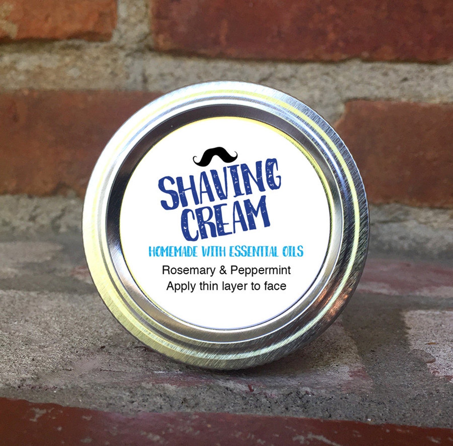Edit Yourself Shaving Cream 2 Round Printable Labels Etsy