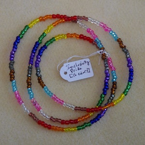 LGBTQA+ Inclusivity 12 colors Pride Necklaces