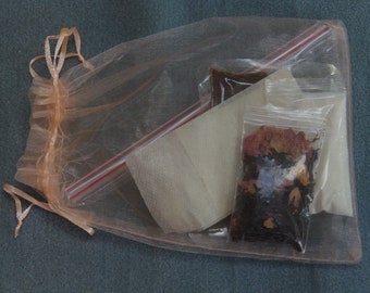 Bubble Tea Kit Apothecary Rose Unsweetened Gourmet Rose Black Tea Rose Non-Dairy Creamer Straw Decorative Bag Filters