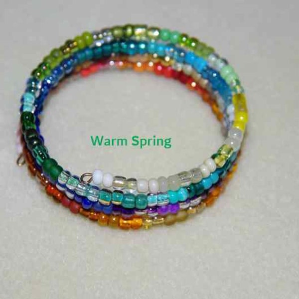 Seasonal Color Analysis Color Swatches in a Bracelet