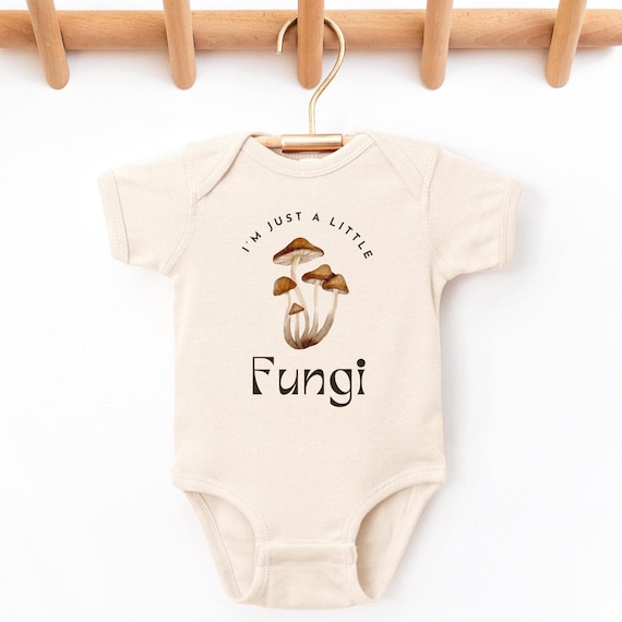Funny Mushroom Onesie - Fungi - natural onesie, mushroom toddler tee, funny mushroom tee, baby announcement, baby shower gift, funny baby