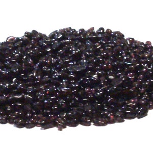 Mixed Lot of 4.6 Oz. of Small Garnet Stone Beads, Stone Bead Lot, Garnet Stone Beads, Small Garnet Beads