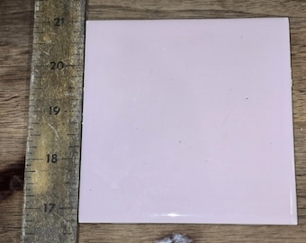 Reclaimed 1960's era  discontinued Wenczel pink bathroom tiles 4 1/2" x 4 1/2"...no longer available in retail market. I have about 12.