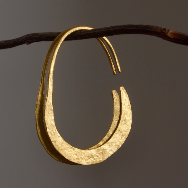 24k Gold Earrings Etsy