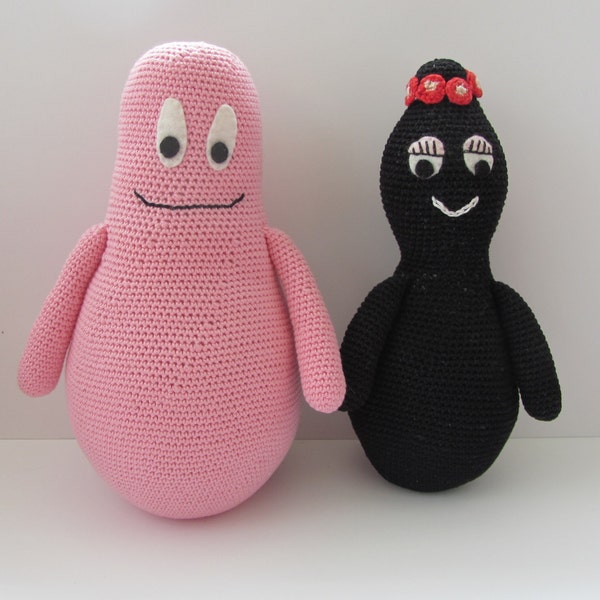 Patron au crochet Barbapapa et Barbamama en PDF, DIY