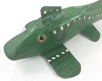 Fishing Lure, Hand Carved, Folk Art
