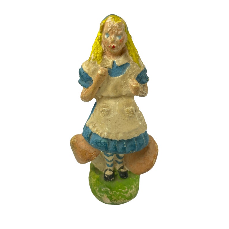 Pair of Alice in Wonderland Figurines, Vintage image 6