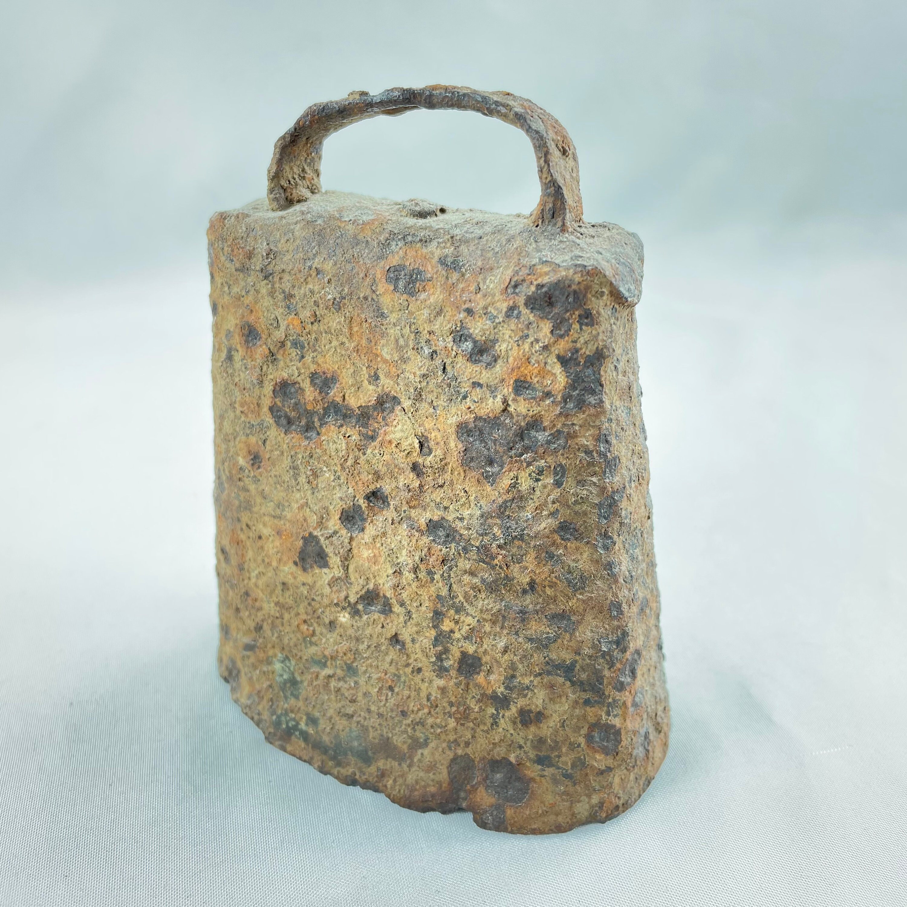 Square Rusted Cowbell Cowbell, in Wooden Display Box, WORKS - Etsy