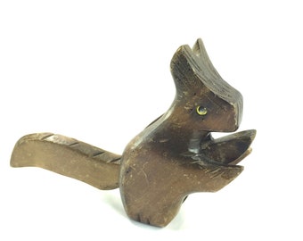 Squirrel, Nut Cracker, Wooden Folk Art