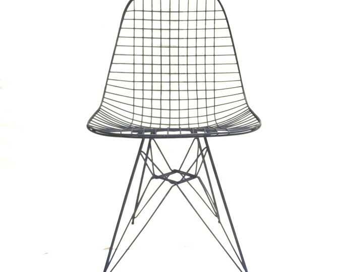 Mid Century Modern Wire Chair Eiffel Base Etsy
