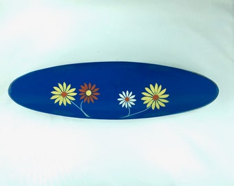 Bol bleu Melmac, avec marguerites peintes