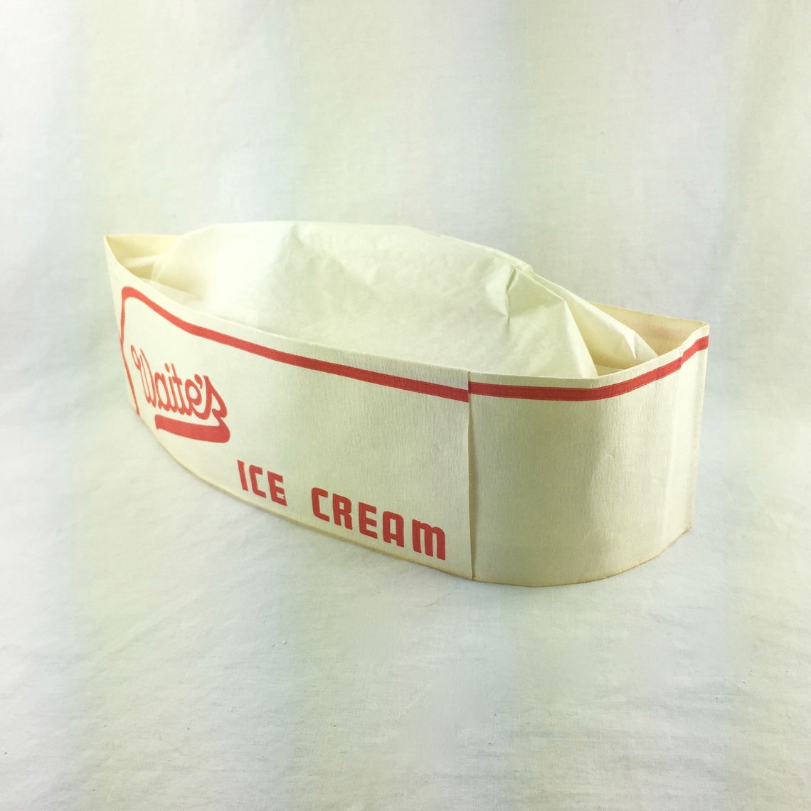 12 Paper Hats Vintage Ice Cream Parlor Etsy