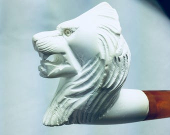 Vintage Pipe, Lion's head, Meerschaum