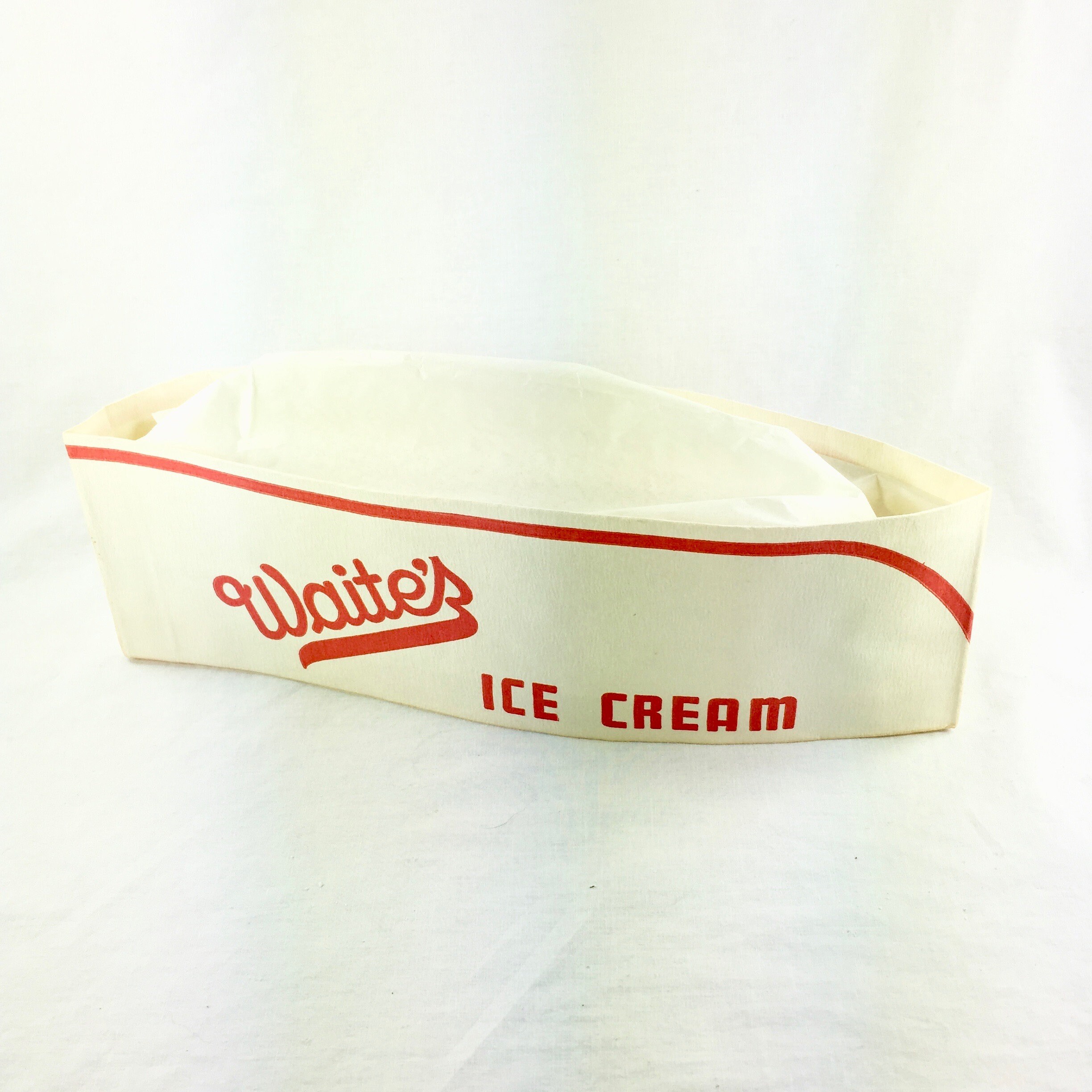 12 Paper Hats Vintage Ice Cream Parlor Etsy