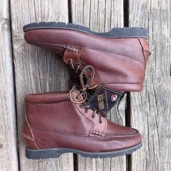 Timberland, Vintage Timberland 57331 Gore-Tex Waterproof Moc Toe Boots 9.5M NWT