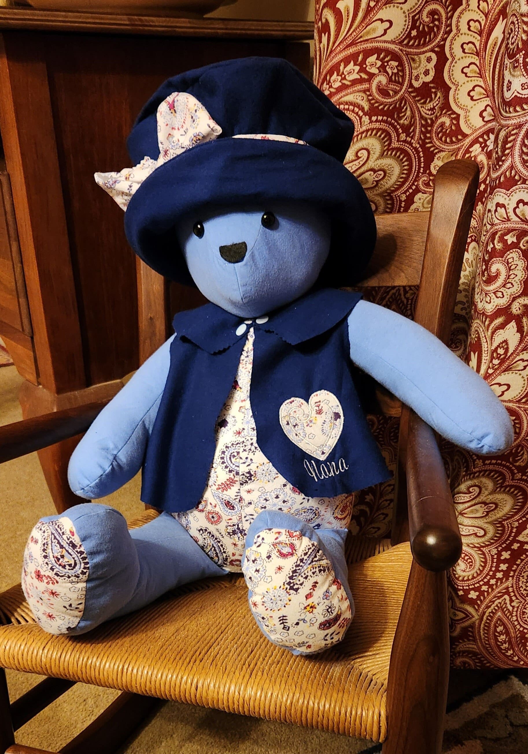 Blue Teddy Bear Coat Etsy