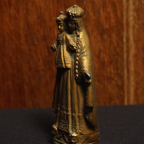 Antique bronze look detailed religious statue of our Lady of buy Good Help France