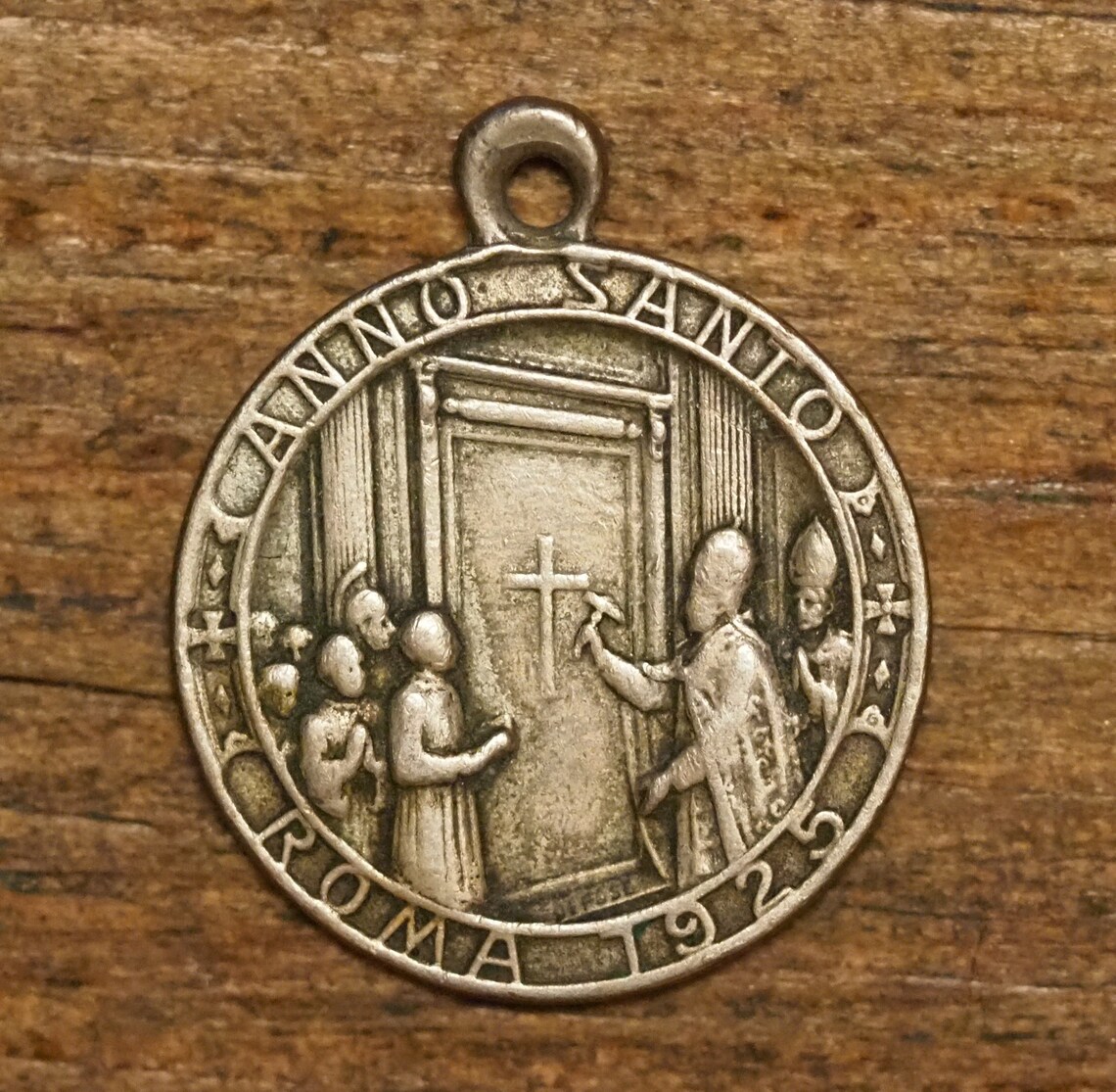 Antike Halle markiert Silber religiöse Medaille Anhänger von | Etsy