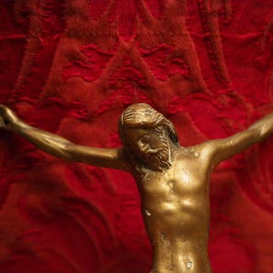 Antique religious bronze corpus of Our Lord Jesus late 1800&#39;s