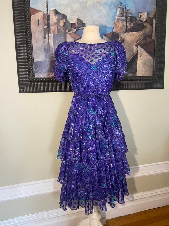 drop waist evening gown