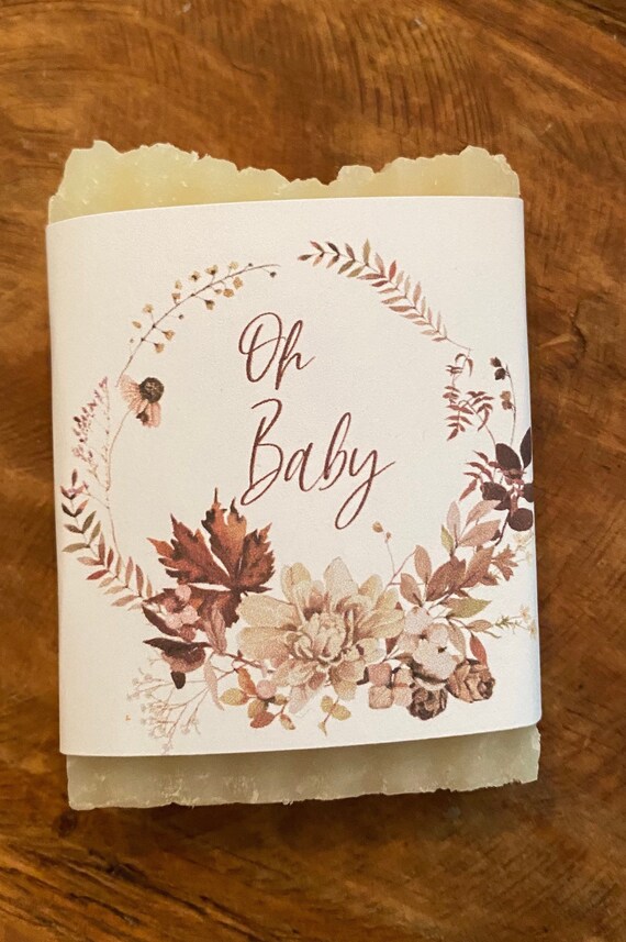 Baby shower favors, baby girl shower favor, baby boy shower favor, fall shower favors, pumpkin favors,soap favor