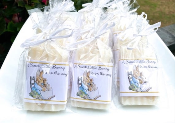 Baby  shower favors, 4oz baby shower favor, party favors,bunny shower favor, soap favor,