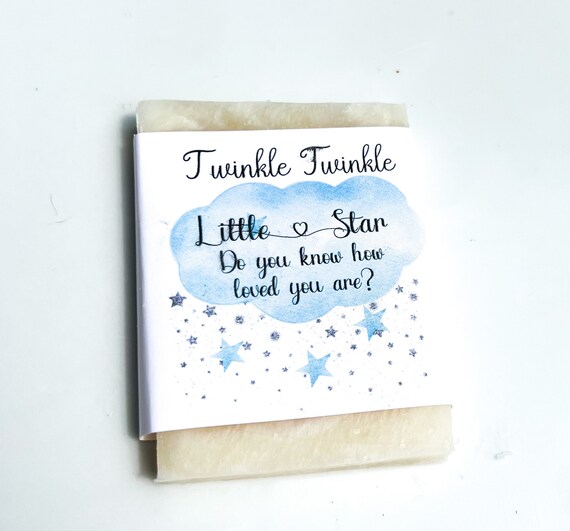 Baby shower soap favors, baby boy shower favor, twinkle twinkle little star ,clouds baby shower,shower, clouds and stars favors