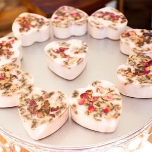 Handmade Heart Soap Favors: Personalized Baby Shower Gifts